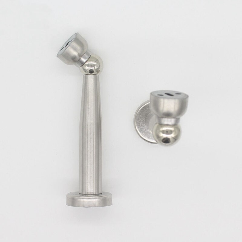 Rvs Magnetische Verlengd Deurstopper Geborsteld Deur Houder Catcher Muur Floor Montage 147 Mm Hoogte