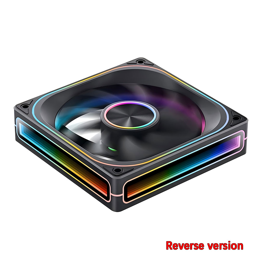 JONSBO ZA-120/240/360 ARGB 12/24/36CM chassis fan Motherboard lighting synchronization/Aluminum Nameplate/PWM Case fans: Blue