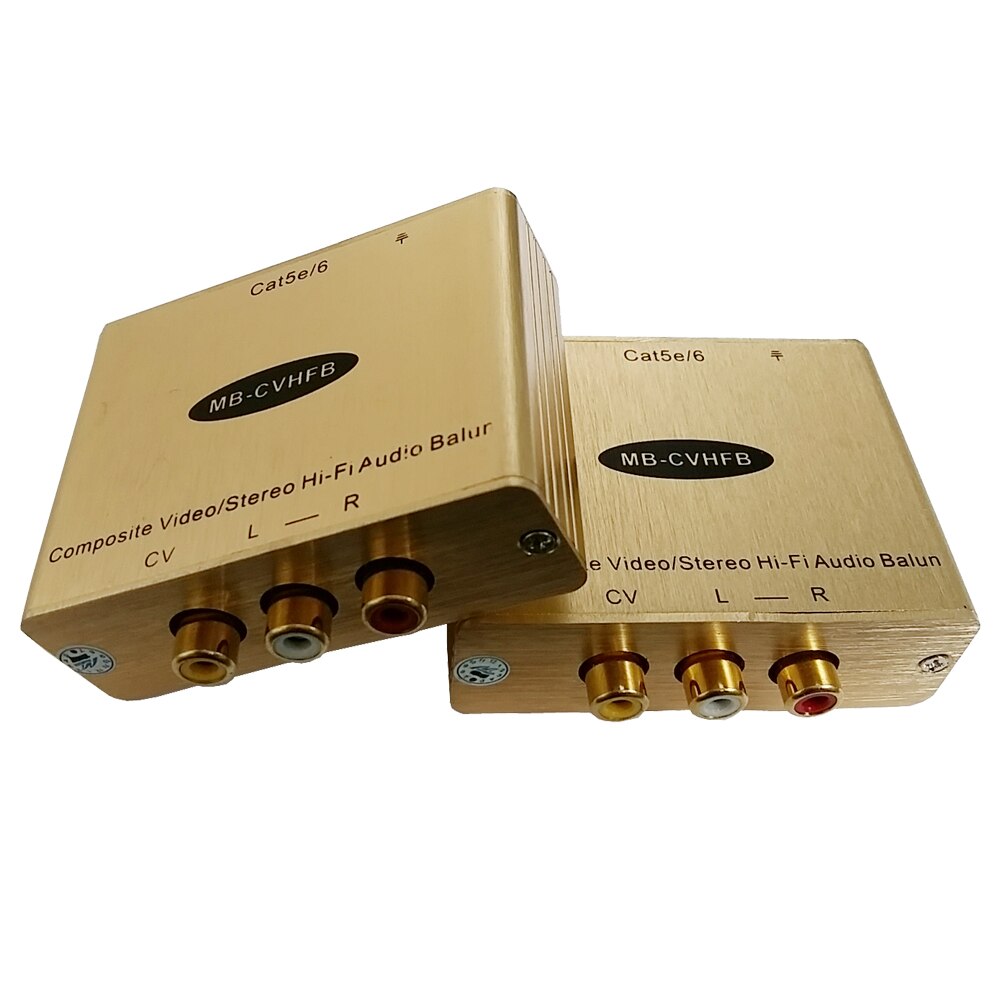 Composite Video and Stereo Audio to RJ45 Extender ... – Vicedeal