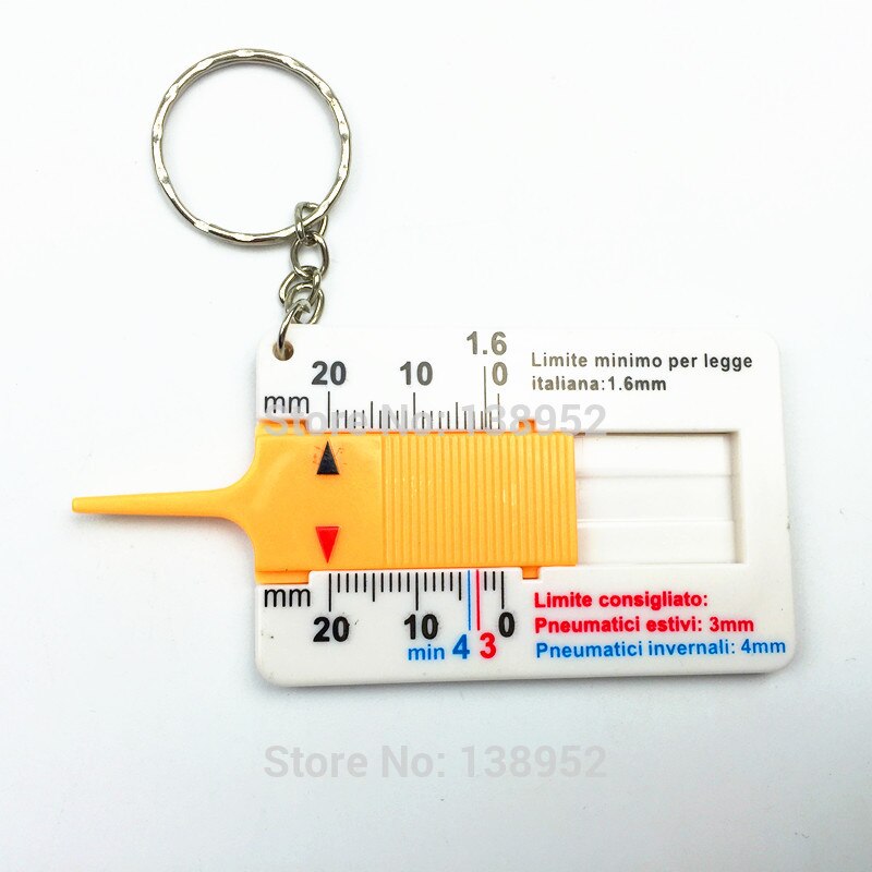 . 0-20mm tire pattern measure gauge Tire thread gauge plastic tire gauge tire depth gauge 100pcs/lot!