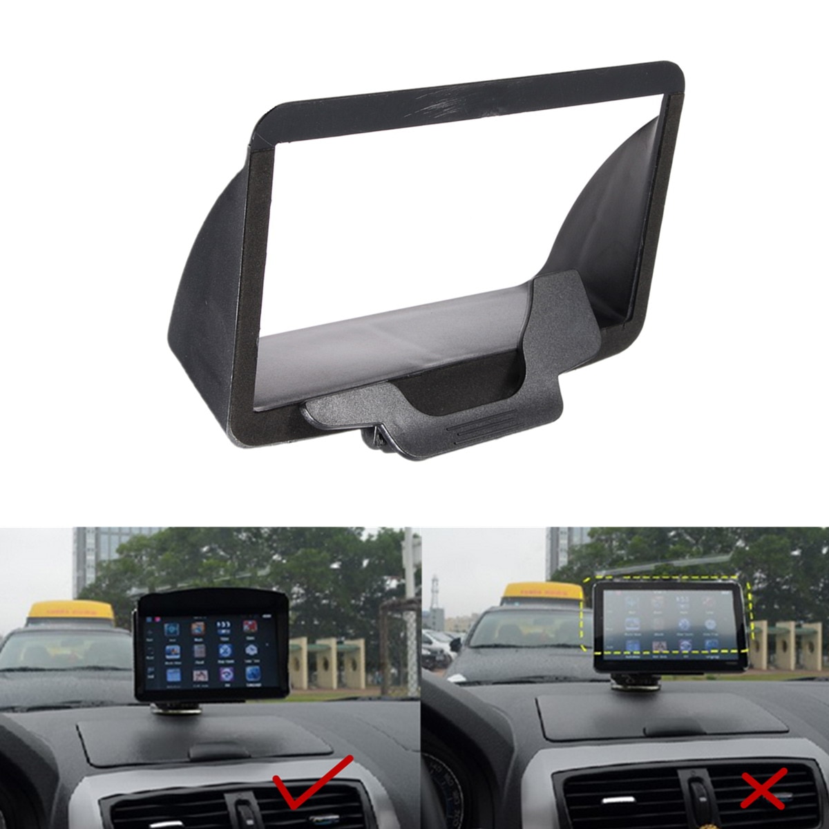 Zonnescherm Visor Screen Voor TomTom Go 60 Go 600 Go 6000 Sat Nav GPS 4.3/5 INCH Accessoires