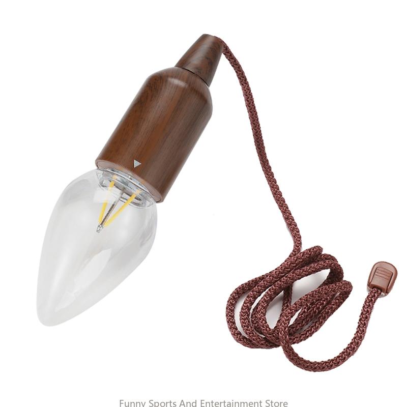 C4DE wasserdichte draussen -Zeltlicht Innenhof Ziehen Sie Kordlampe dekoratives hängendes Licht: Blau