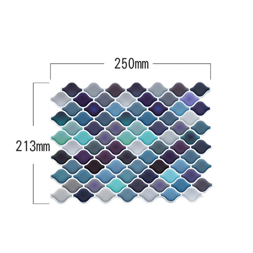 3D Wall Tiles Peel and Stick Kitchen Backsplash Tile Stickers Self Adhesive Stick on Subway Tile Backsplash Heat Resistant