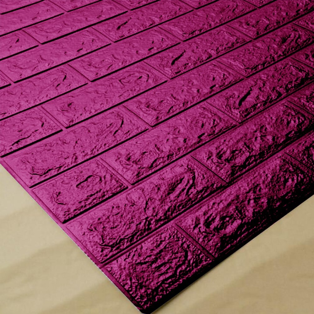 3D Wall Stickers Self Adhesive Foam Brick Room Decor DIY Wallpaper Wall Decor Living Wall Sticker Room Home Drcor 70x15cm: 07