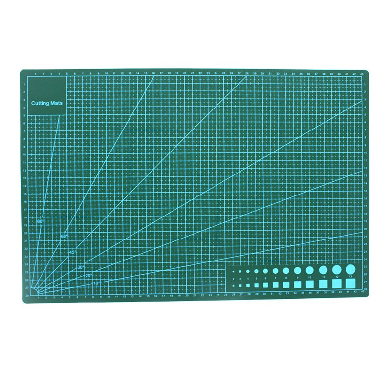 45x30cm Self Healing Cutting Mat Double Sided Durable Non-Slip Cutting Mat for Scrapbooking Quilting Crafts Projects UND: Green