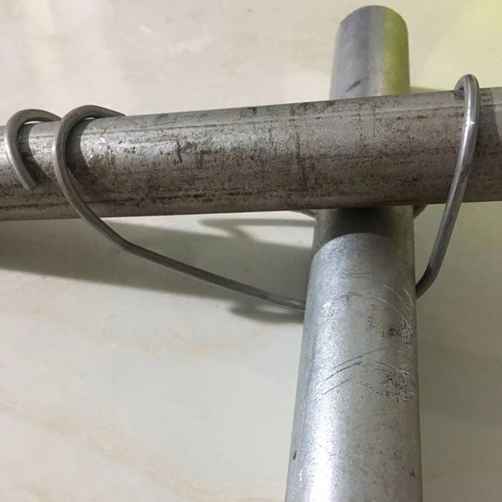 10pcs/set Buckle Flowers Spring Wire Clip Garden For Greenhouse Fixing Clamp Agriculture Connector Steel Tools Vegetables Plant