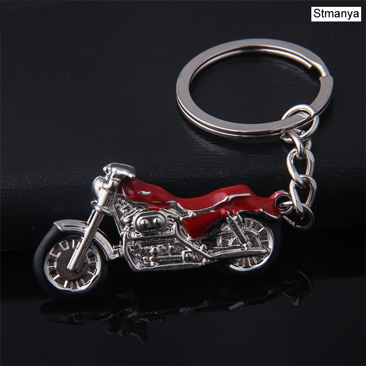 porte-clés moto breloque porte-clés en métal hommes femmes voiture porte-clés 4 couleur porte-clés meilleur bijoux: green