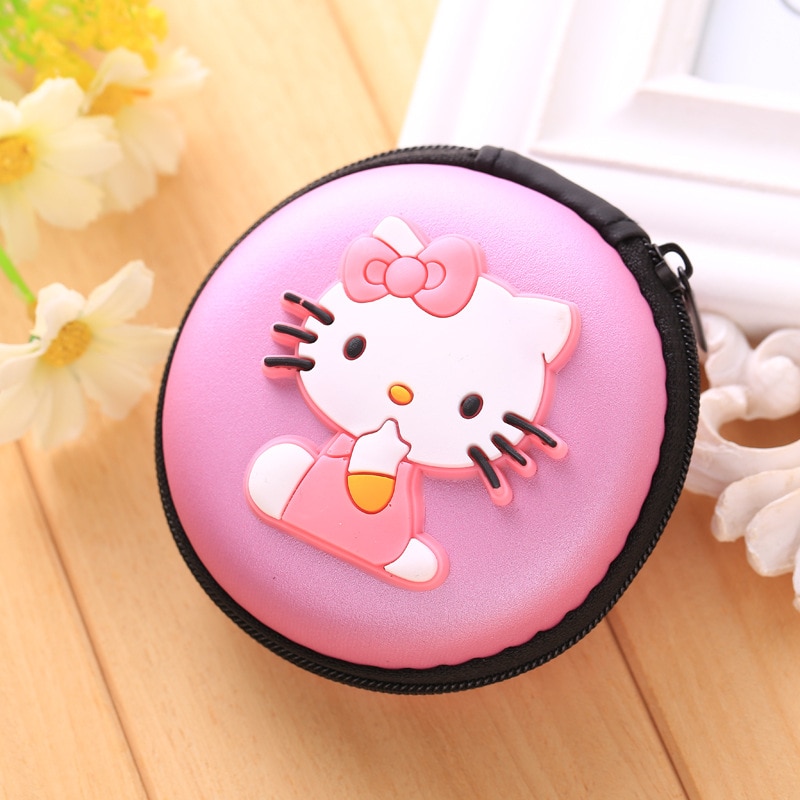 lovely Cartoon Mini Zipper Protective Headphone Case Pouch Earphone Storage Bag Soft Headset Earbuds Box USB Cable headset bags: 11