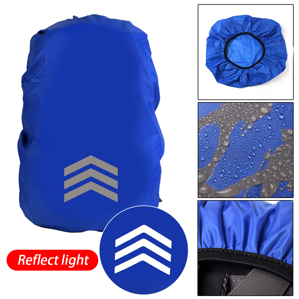 draussen Reflektierende Rucksack Regen Abdeckung Nacht Radfahren Wandern Sicherheit Klettern Tasche Abdeckung Wasserdichte Regen Abdeckung Für Rucksack 18-45L