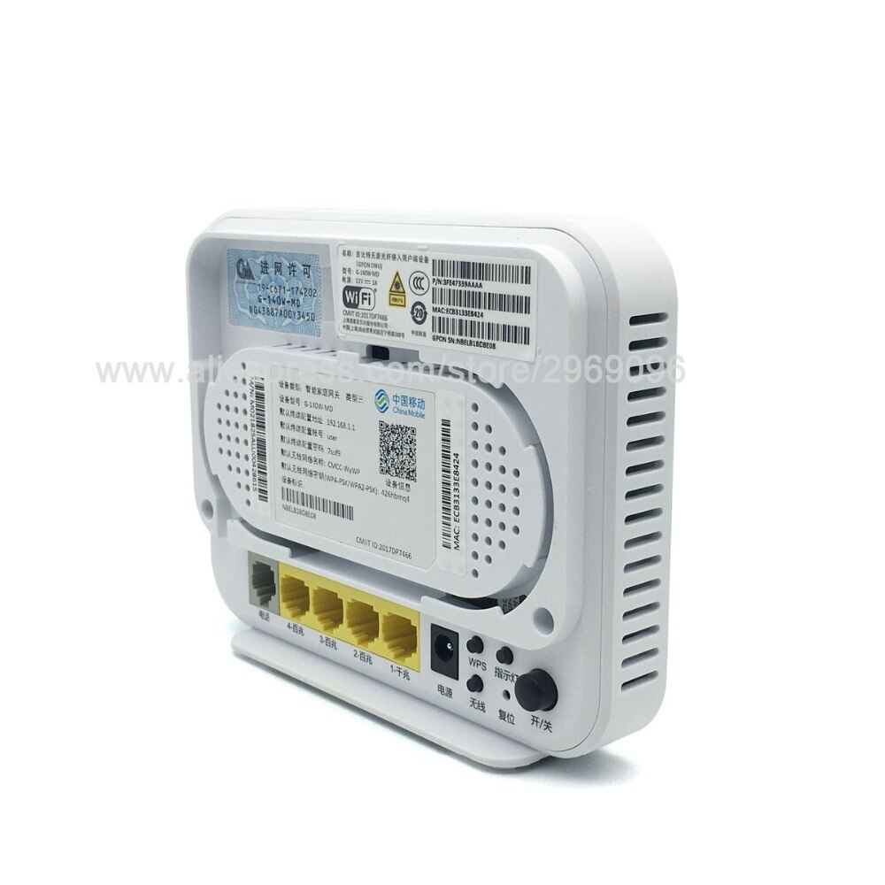 G-140W-MD GPON ONU ONT HGU Router Mode 1GE+3FE+1Tel+Wifi+USB Same Function as HG8546M HG8346M HG8245H GPON ONU