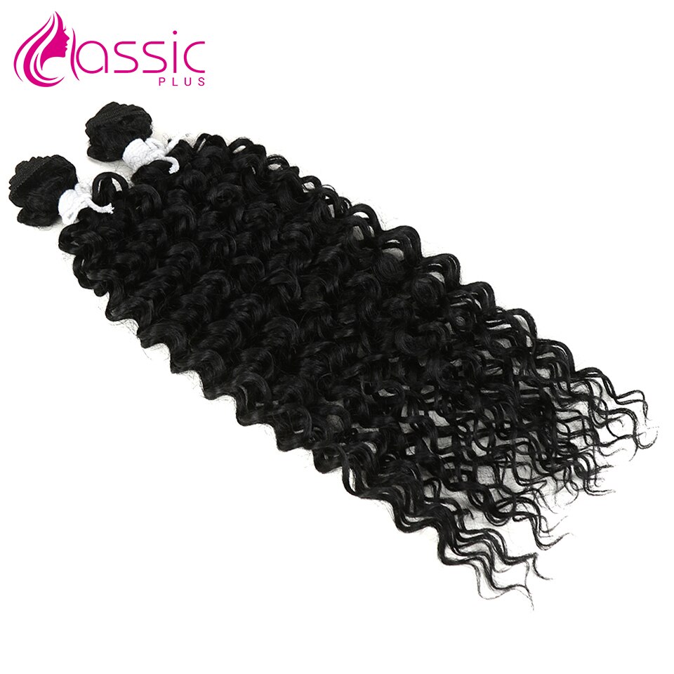 Afro Kinky Curly Synthetic Hair Bundles Brown Deep Wave Hair Extensions 2Pcs/Lot 26Inch Weave Hair Heat Resistant Classic Plus