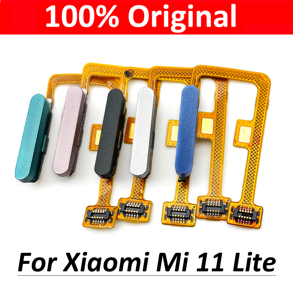 10 Teile/los, Heimat Taste Fingerabdruck berühren Ich würde Sensor biegen Kabel Band Für Xiaomi Mi 11 Mi11 Lite Ersatz Teile