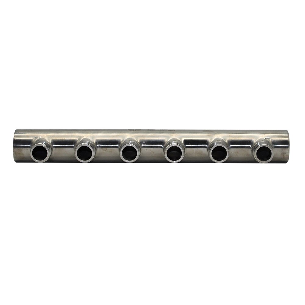 3/4*1/2 Stainless steel Water Distribution Manifold for Underfloor Heating System(2-12 port) One end open one end closed