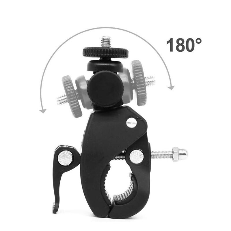 KFFTWWX – trépied de guidon de moto, 360 degrés, pour Gopro Hero 9 8 7 6 4 Black, pour YI 4K SJCAM SJ8 PRO, accessoires