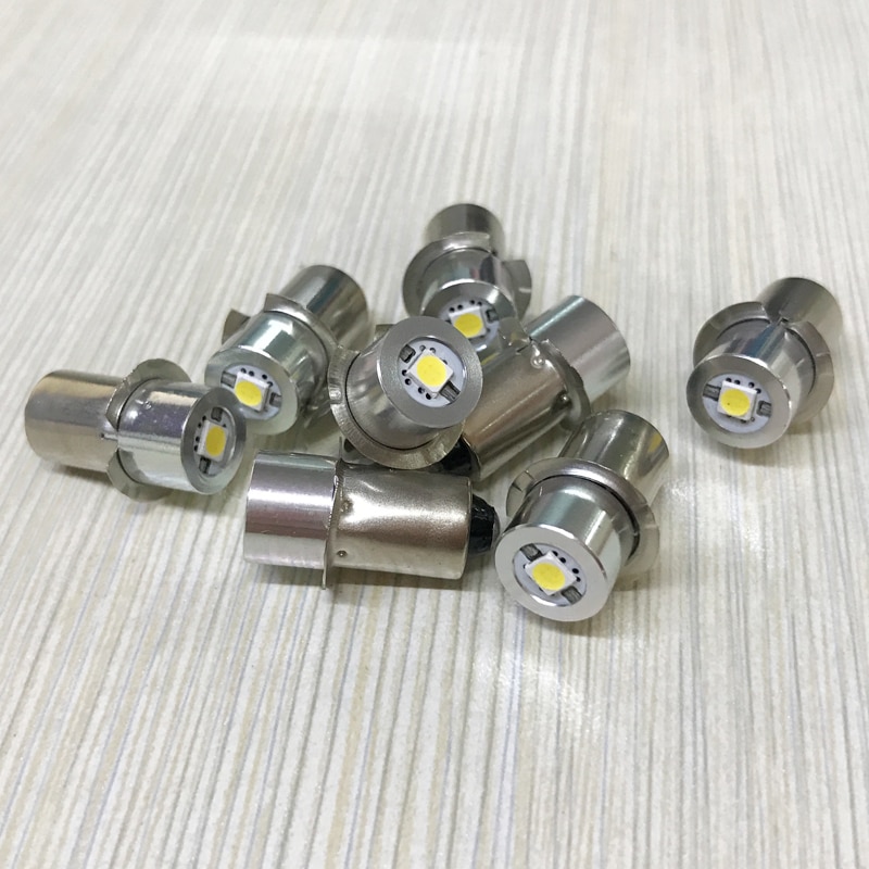 1w P13.5s 3v 3.7v (3.4-4.2 v) 4.5v 6v 7v 9v 12v 15v lampe de poche LED ampoules de torche avec épister puces lampe de poche LED ampoule 1watt