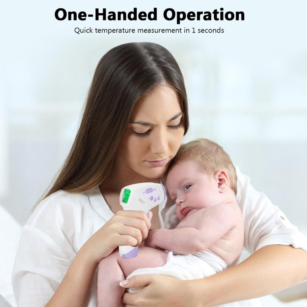 Baby voksen infrarødt termometer børn menneskekroppen pande temperatur feber ir øre sundhed ikke-kontakt ekstern sensor på lager!