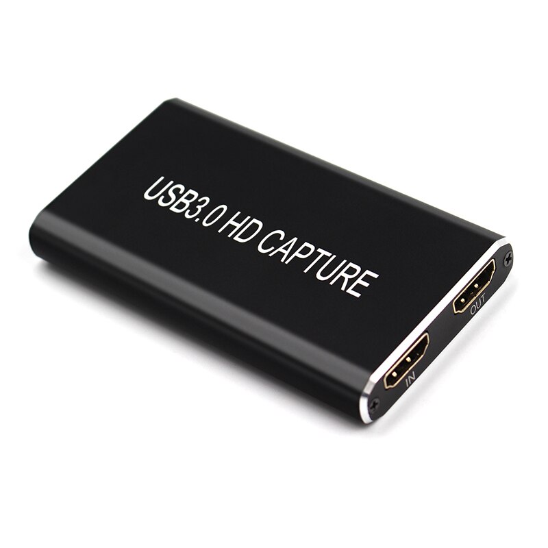 Usb Video Capture Card Grabber Hd Naar Type-C/Usb C/Usb 3.0 1080P 60fps Game adapter Met Hdmi Uitgang Voor Windows/Linux/Mac Os X