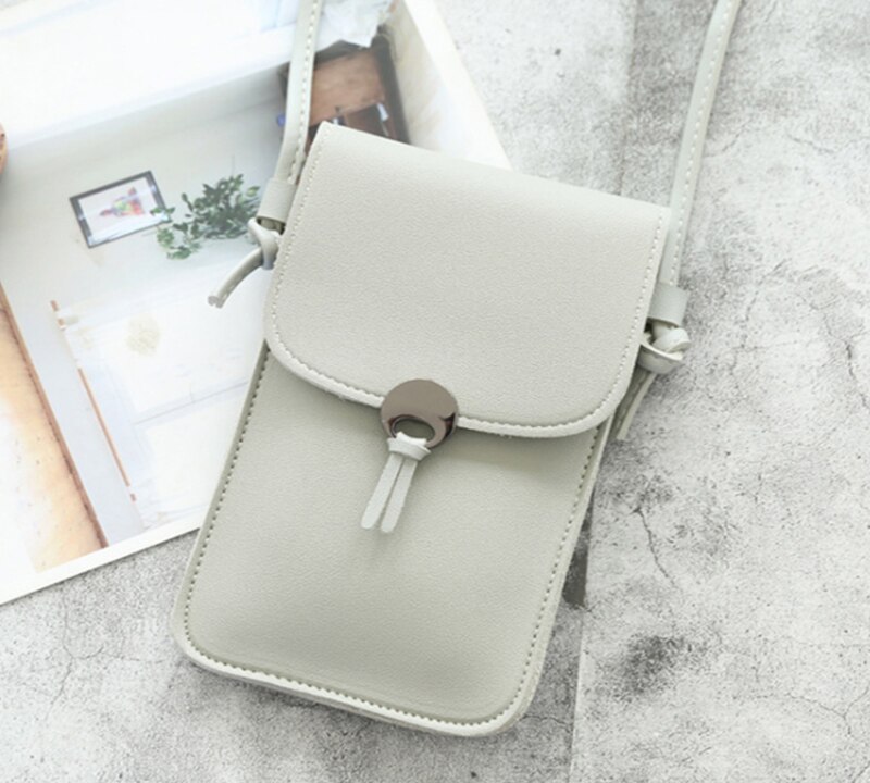 Touch Screen Mobiele Telefoon Purse Smartphone Telefoon Tas Lederen Schouderband Handtas Vrouwen Tas Voor Iphone Voor Huawei Voor Samsung: C06