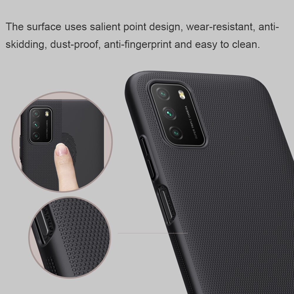 per xiaomi mi POCO M3 custodia Nillkin scudo glassato coperchio posteriore rigida per PC per poco m3 POCO M3 custodia protettiva per telefono