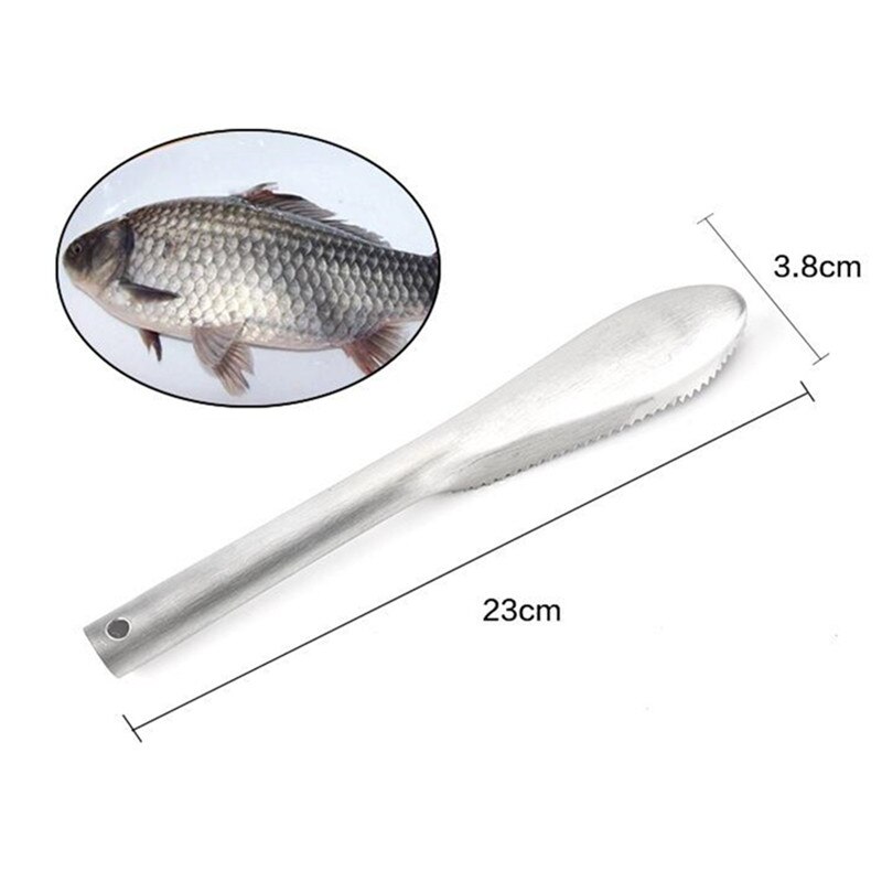 Fish Skin Remover Scraping Scale Peeler Brush Stainless Steel Fish Scaler Knife Cleaning Tools Seafood Kitchen Gadgets