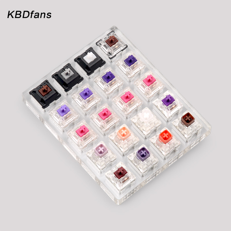 clicky linear tactile switch tester cherry zealio gateron box switch tester with transparent keycap