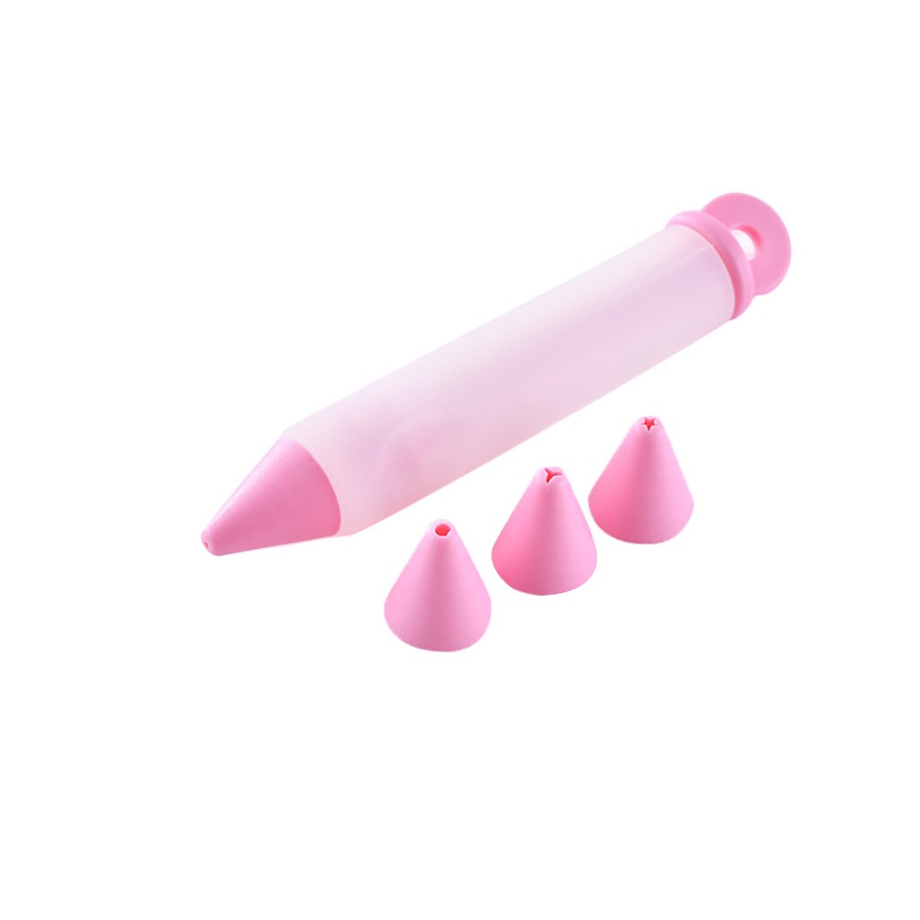 Stylo d'écriture alimentaire en Silicone, douilles de pâtisserie, outil de cuisine, outils de décoration de chocolat, moule à gâteau, tasse à crème # W2G: C