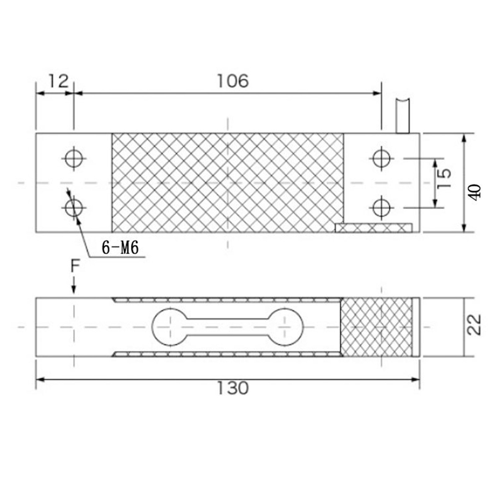 100kg Parallel Beam Electronic Load Cell Scale Weighting Sensor High Precision Parallel Beam Load Cell
