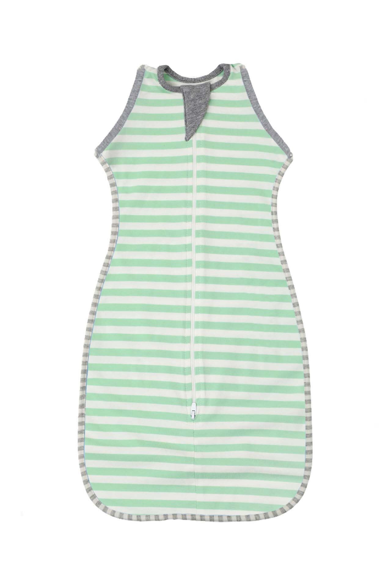 Muslin Baby Swaddle Wrap Boy Girl Velcro Swaddle Baby Blanket Cocoon Cloth Set Newborn Envelope Sleeping Bedding Bag SleepSack: green / XL (9-12M)