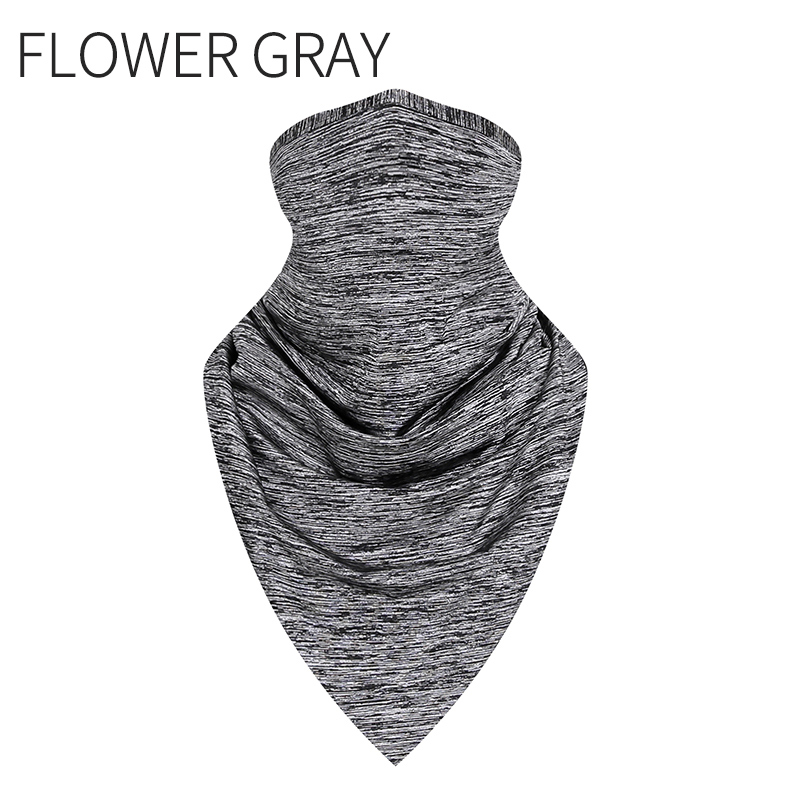 Triangle Summer Outdoor Sports Scarf Breathable Ice MTB Cycling Bandana Bicycle Headwear Ride Neck Mask Bike Headband Scarf: Ivory