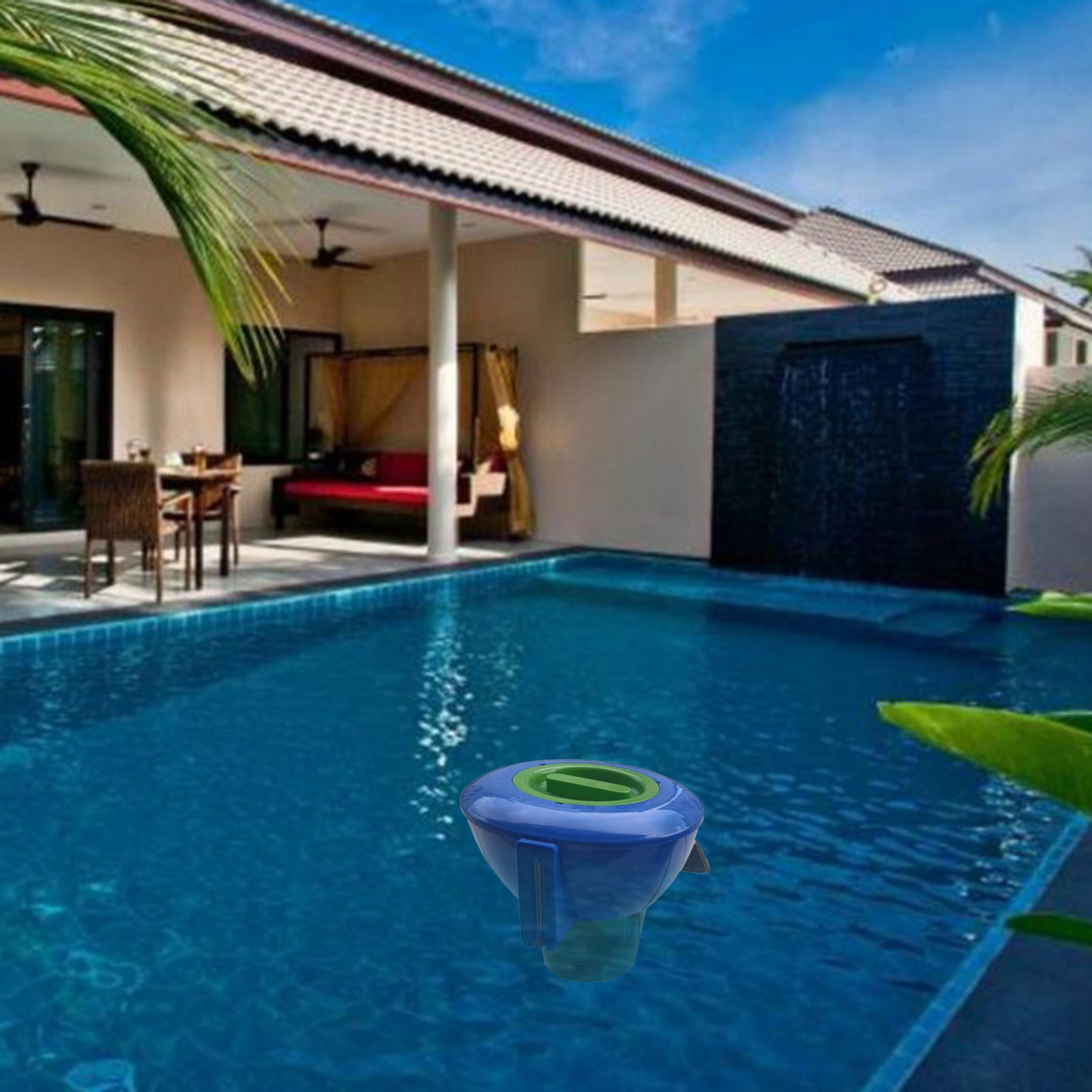 Grande piscina galleggiante Dispenser di cloro Tablet bromo distributore automatico pulizia della piscina esterna galleggiante