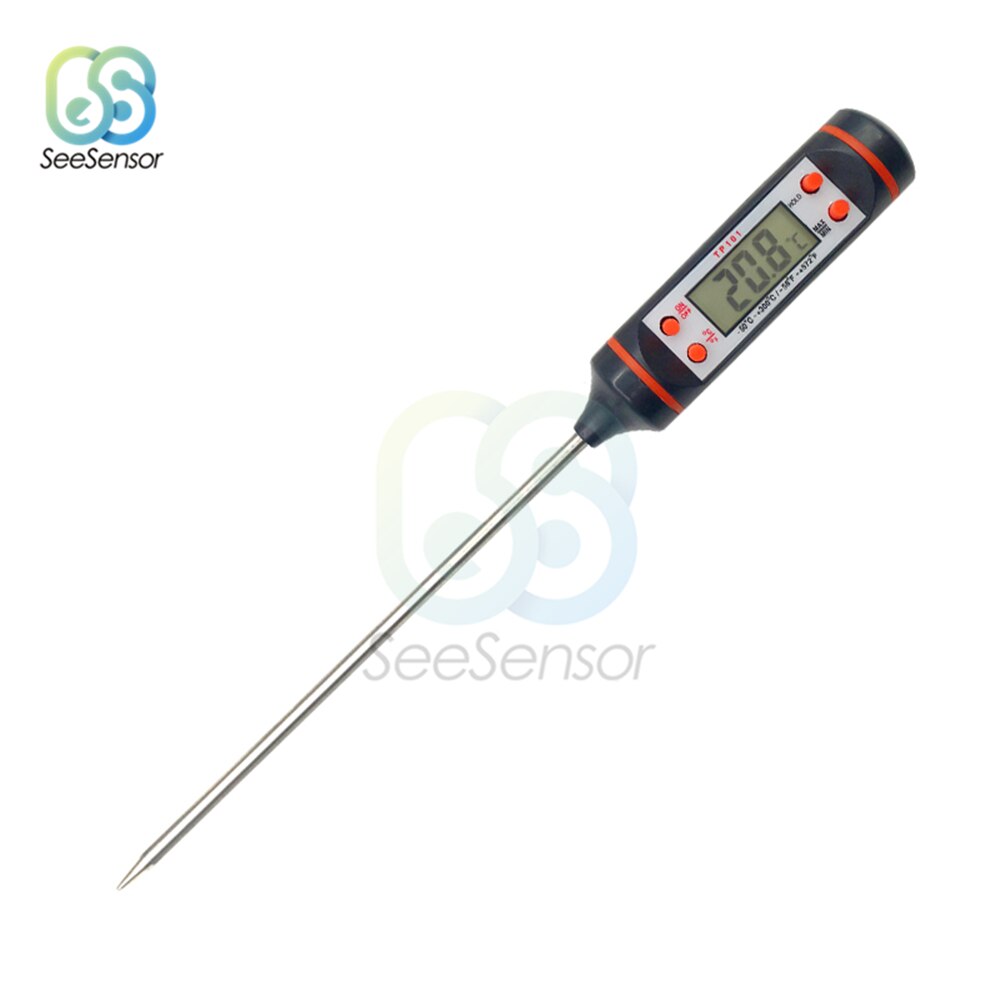 Kjøkken digital bbq termometer elektronisk matlaging mat termometer rustfritt stål sonde vann melk stekeovn kjøtt termometer verktøy