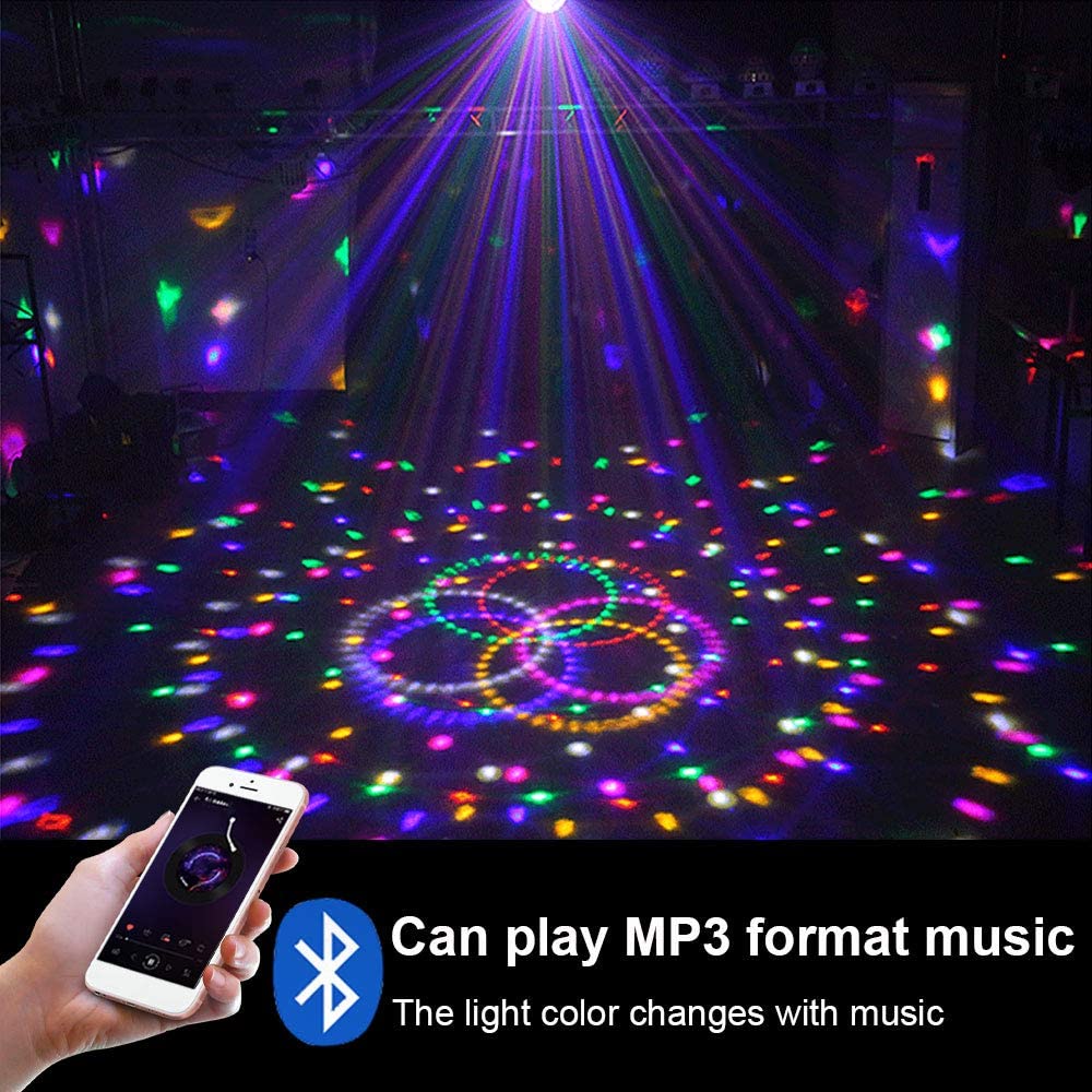 Draadloze Disco Ball Party Verlichting Bluetooth Speaker 9 Kleuren Tf Card MP3 Speler Sound Activated Led Dj Lamp Wedding Party bar Ktv