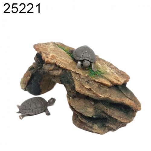 Schildpad Reptiel Eiland Dock Koesteren Platform Aquarium Aquarium Simulatie Rock: 25221