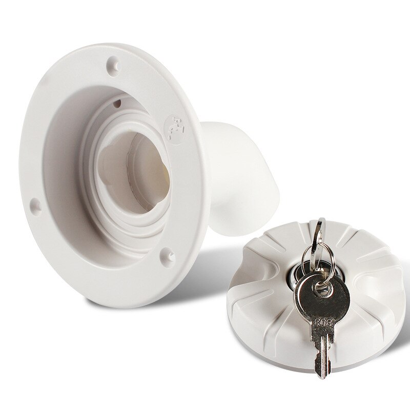 RV Camper Van Gravity Water Inlet Fresh Water Inlet Vehicle Water Tank Injection Port With Lock Caravan Camper van Accessories