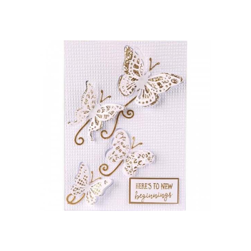 Hääkutsu perhonen metallinleikkaus stensiilit malli scrapbooking-albumiin kohokuviointi sisustus tee itse metalli käsityöt