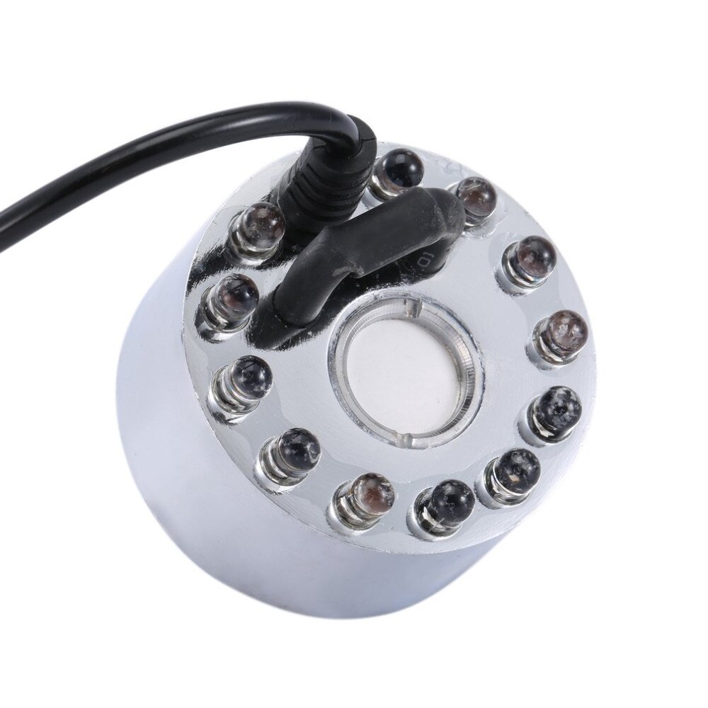 12 LED fontaine éclairage rétro-éclairage pour fontaines étang brume créateur brumisateur eau coloré lumière atomiseur ultrasons brume