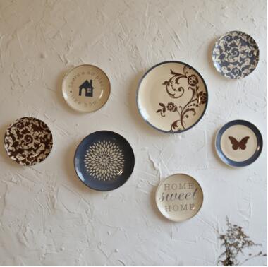 Moderne Keramische Plaat Muur Sticker Decoratie Thuis Woonkamer Muur Opknoping Ambachten Winkel Restaurant Cafe Muurschildering Accessoires