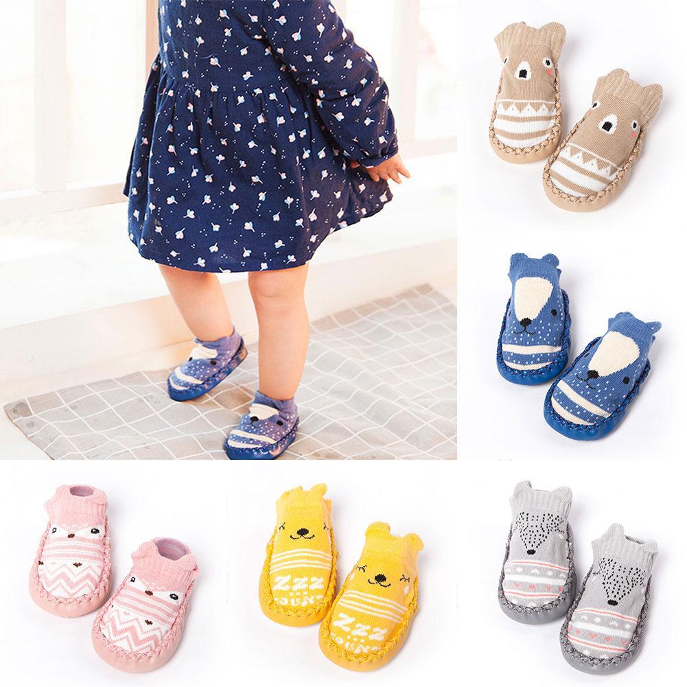 Baby Socks With Rubber Soles Infant Sock Newborn Autumn Winter Children Floor Socks Shoes Anti Slip Soft Sole Sock For 0-3 Years