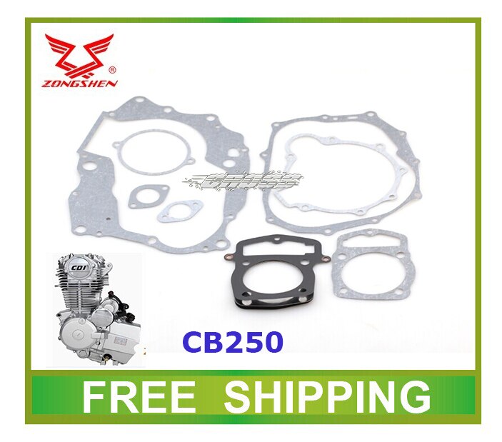 loncin zongshen cb250 air cooled engine gasket kayo dirt bike atv quad 250cc lc166fmm zs165fmm lc170mm zs169mm