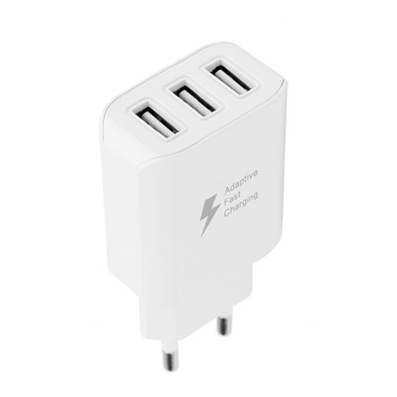 3 USB Multiple Output EU Plug Fast Wall Charger for iPhone Samsung LG Huawei Xiaomi Tablet Mobile Phone Universal Power Adapter