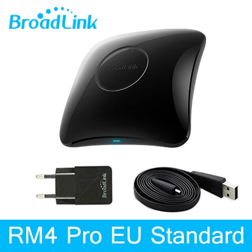 Broadlink RM4 Pro Rm4C Mini Smart Home Automation WiFi IR RF Universal Intelligent Remote Controller Work With Alexa: RM4 Pro EU Version