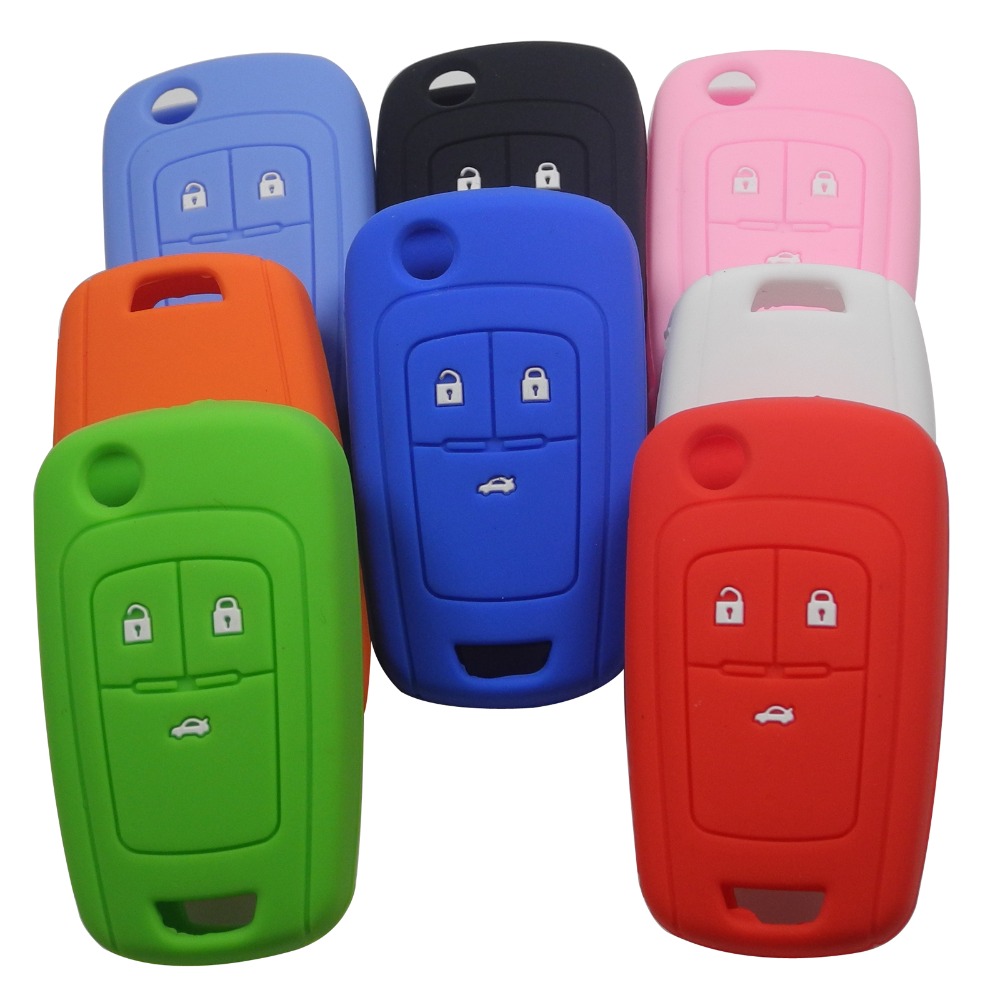 Funda de silicona para llave de coche, para Chevrolet Cruze Aveo Camaro Chevy Equinox Sonic
