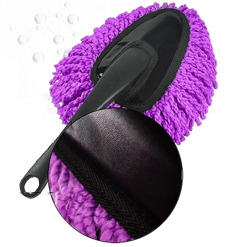 Microfiber Car Wash Brushes Car Cleaning Brush Auto Care Washer Clean Tool Wax Dust Mop car styling Purple