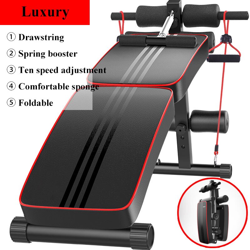 Fitness Equipment Device Folding Sit Up Bench Household Supine Board Dumbbell Stool Multifunctional Crunch Bench: AD-1781