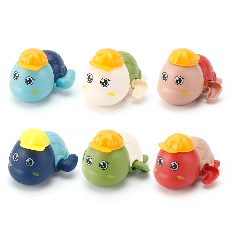 Leuke Cartoon Dier Eend Klassieke Baby Water Speelgoed Baby Zwemmen Schildpad Wond-Up Keten Clockwork Kinderen Strand Bad Speelgoed bad Speelgoed
