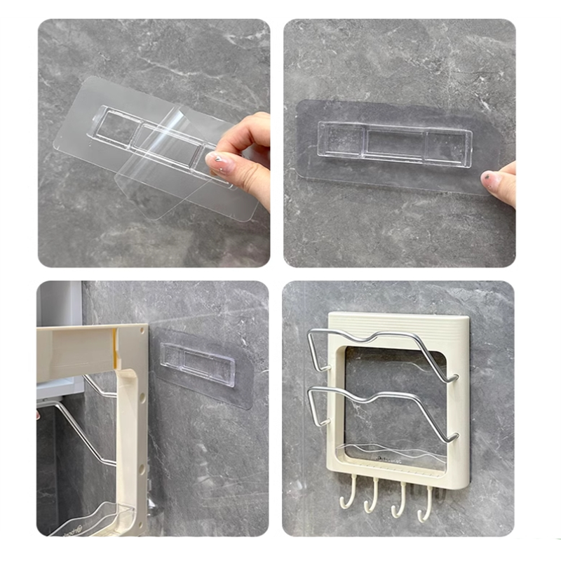 Wandmontage Haar Tool Organizer Föhn Houder met 2-laags Plank Haken voor Curling Wands Föhn Stijltang Accessoires