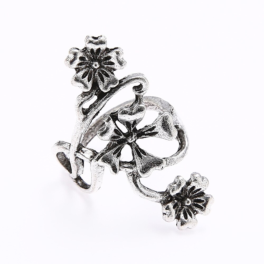 Mode Set Van 4 Wildflower Ringen Vintage Style Hollow Ring Sieraden Voor Vrouwen Lxh