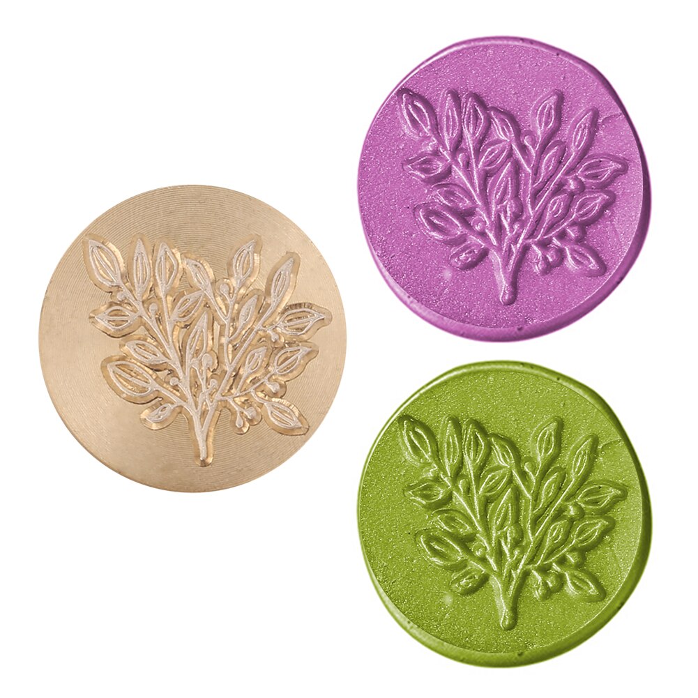 Retro Antique Plant Metal Sealing Wax Stamp Wood Handle Ancient DIY Craft Envelop Stamps Wedding Invitations Wax Seal Stamp: 09