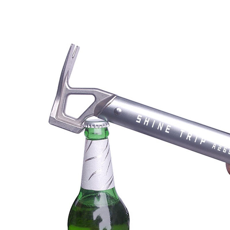 Outdoor Klimmen Hamer Aluminiumlegering Camping Tent Sky Gordijn Grond Nagel Hamer Multifunctionele Lichtgewicht En Draagbare