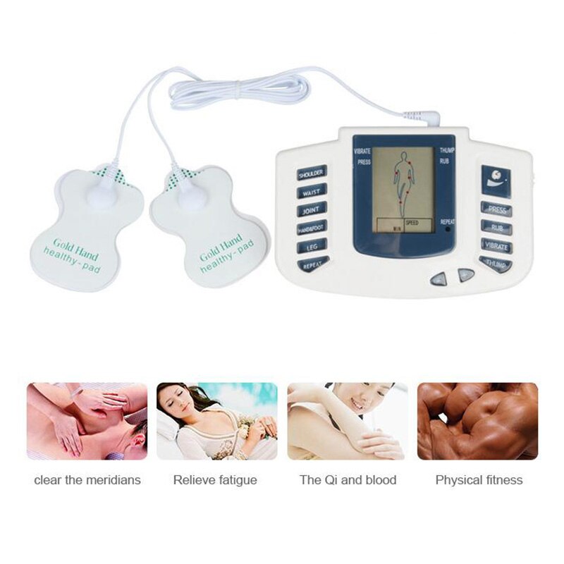 Electrical Stimulator Muscle Massager Slipper Electrode Pads Body Relax Pulse Tens Acupuncture Therapy Digital Machine P